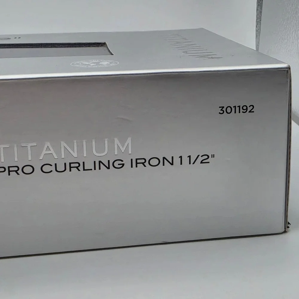 Ion Titanium Pro Curling Iron Womens 1.5 Inch Purple 301192 450F Heat NIB